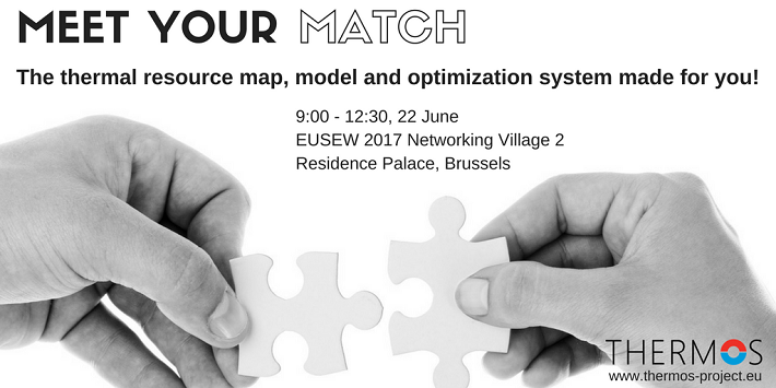 Picture of the &quot;Meet your match&quot; event at the EU Sustainable Energy Week on the 22nd of June, 2017